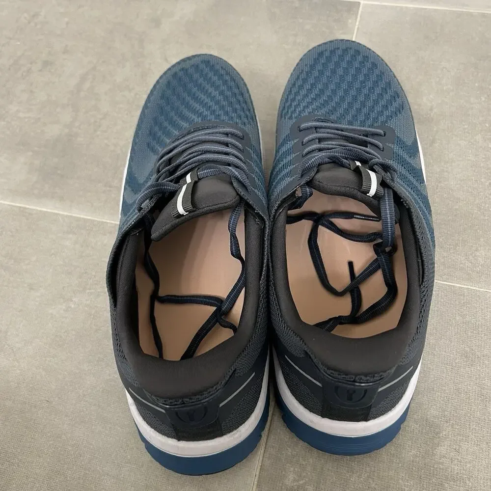 Orthofeet Tilos Size 10.5 Blue 2E X-Wide Orthopedic Walking Sneakers Shoes